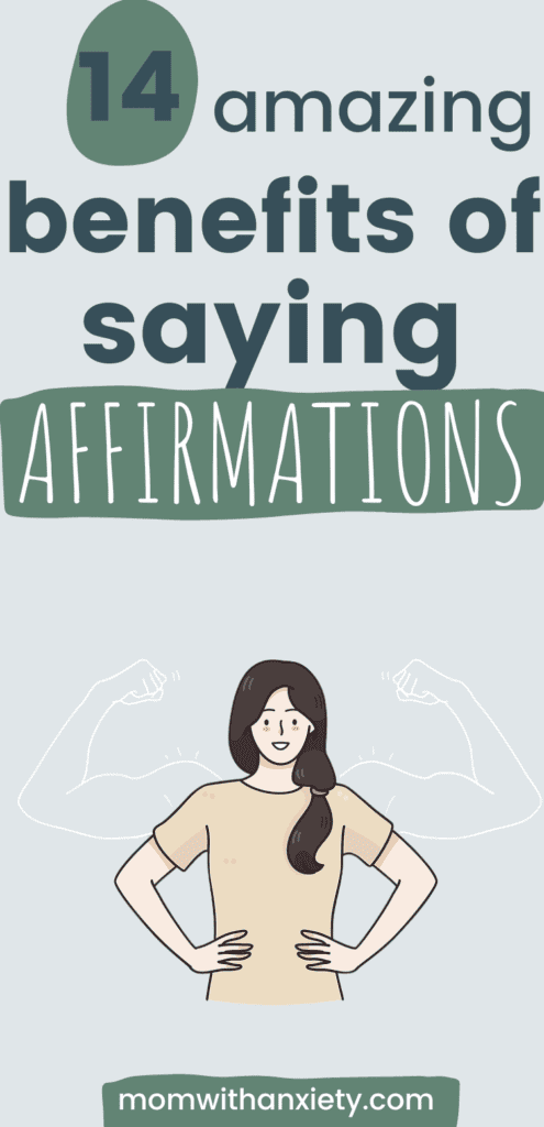 14 benefits of saying affirmations pinterest image