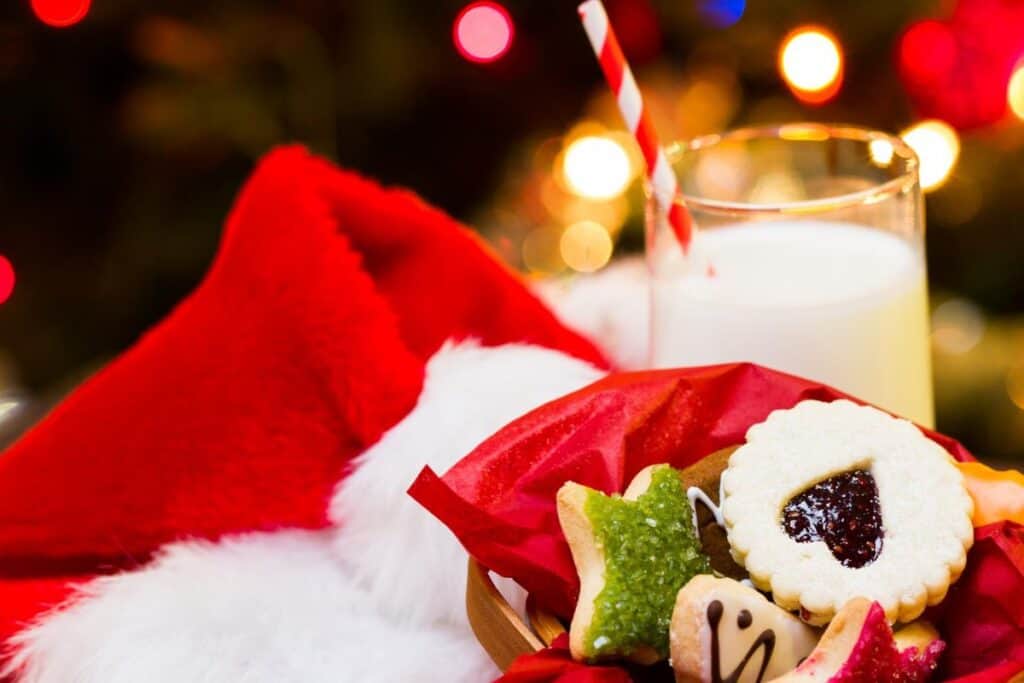 santa cookies