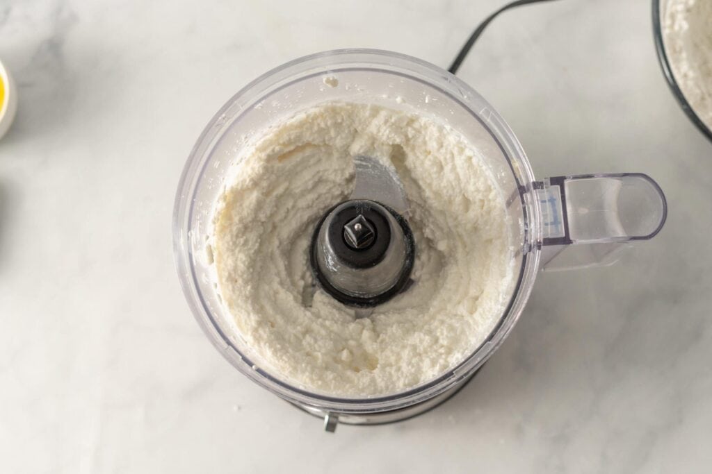 making the whipped cottage cheese