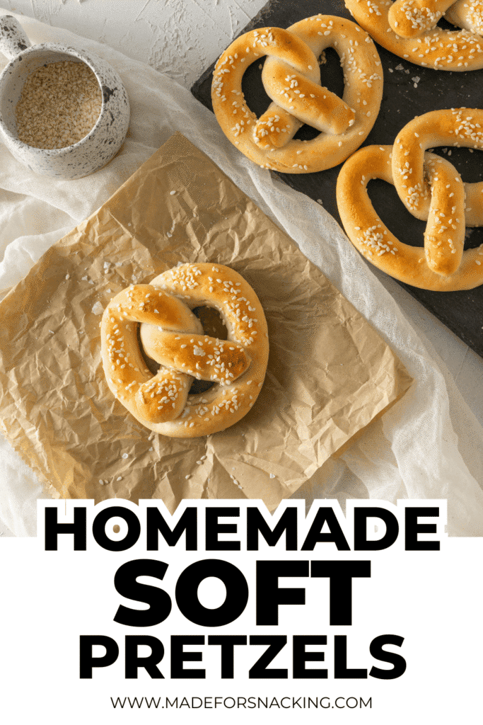Homemade Soft Pretzels pin image