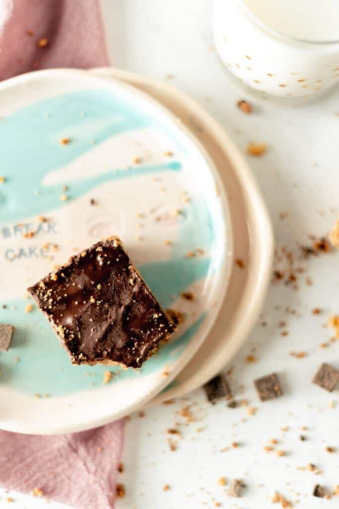 Cookie Dough Protein Bar on a plate