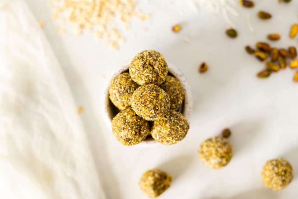 Pistachio Protein Balls