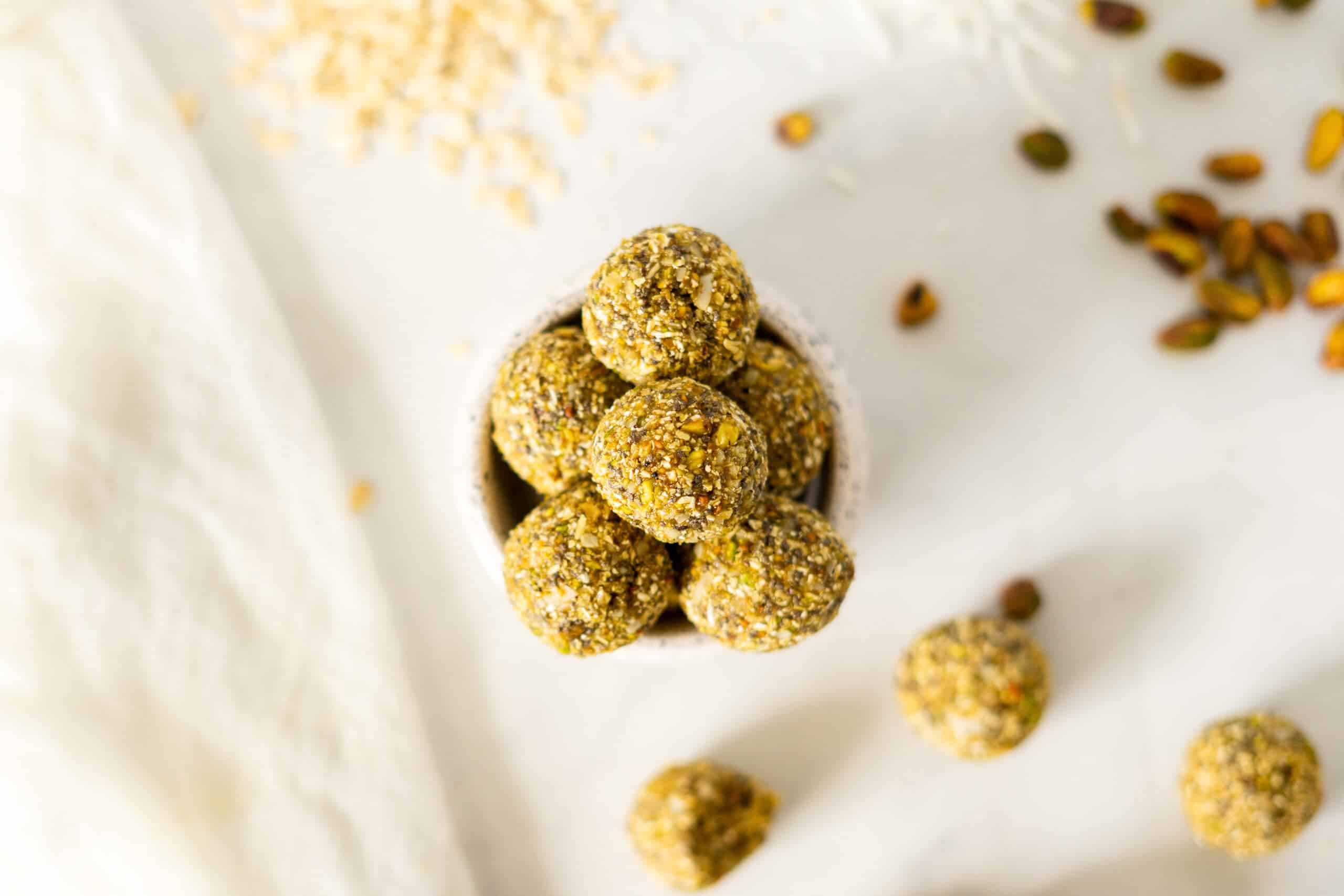 Pistachio Protein Balls