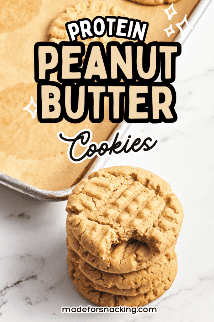 Protein Peanut Butter Cookies pin image