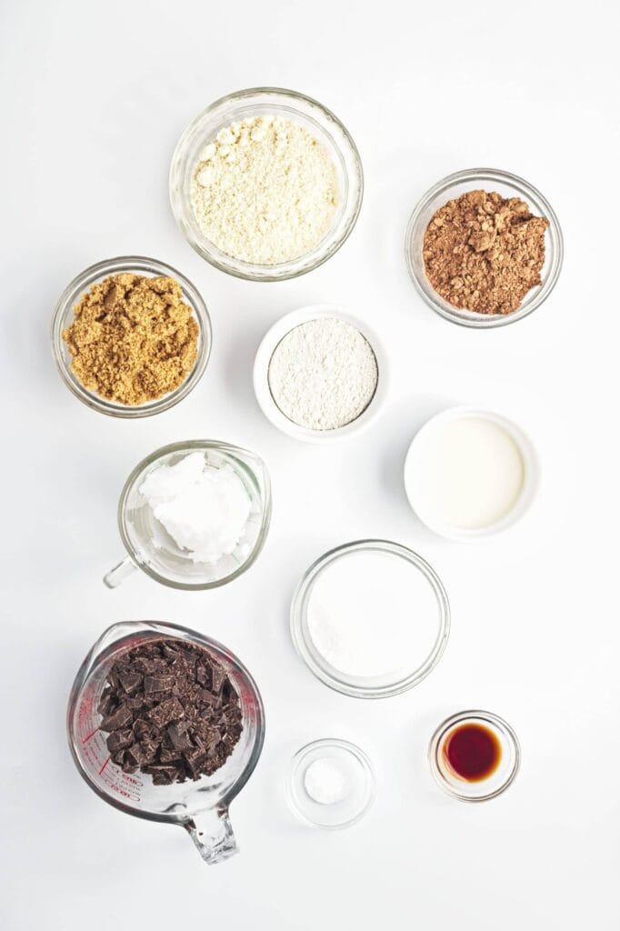 Vegan GF Brownie Batter Truffles Ingredients