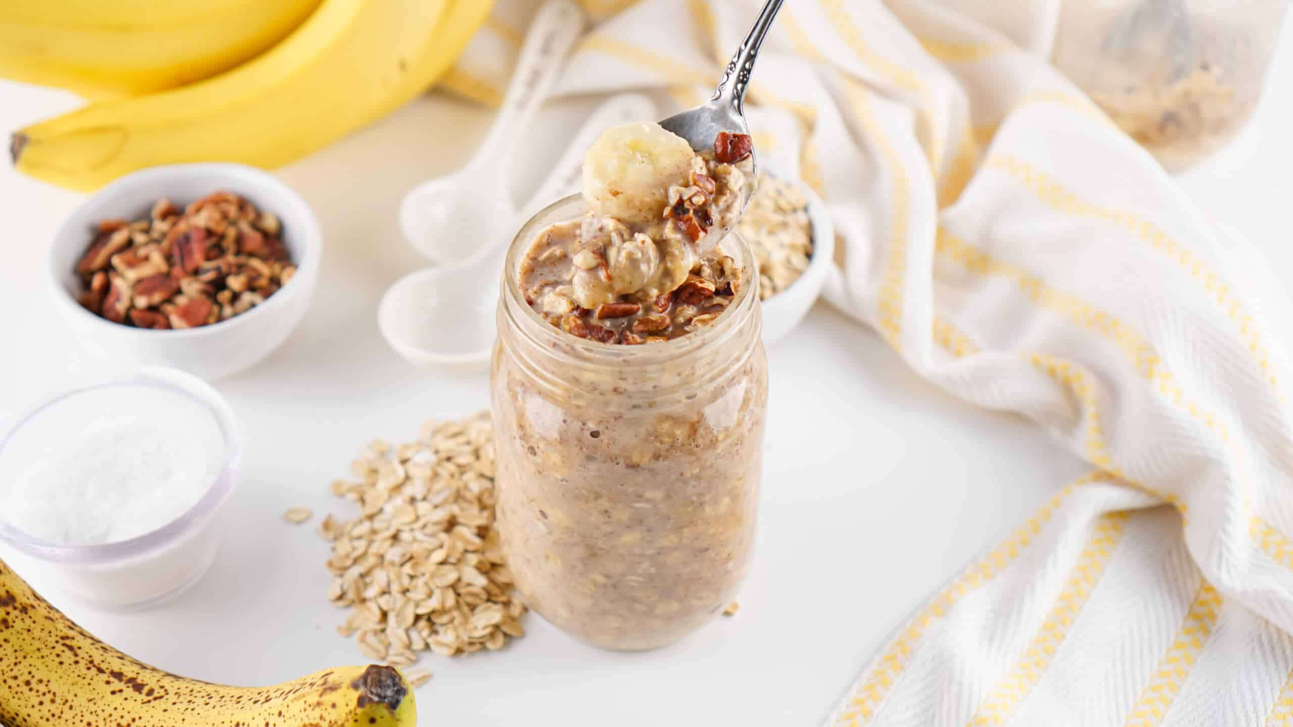 Banana Nut Bread Overnight Oats
