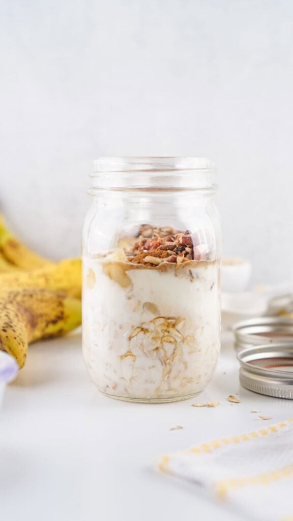 Banana Nut Bread Overnight Oats