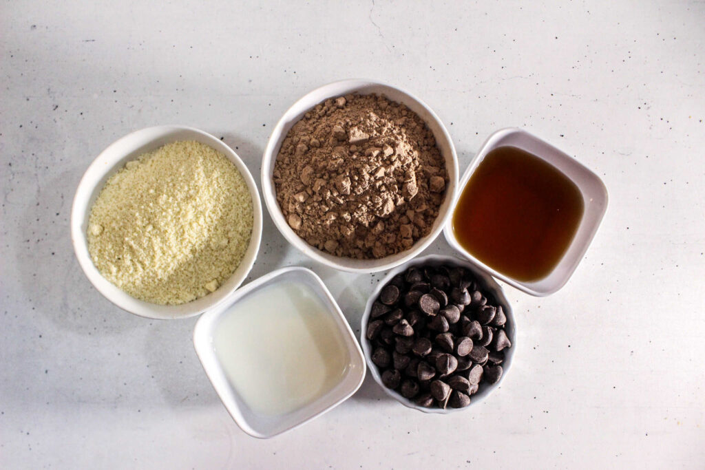 Brownie Bites ingredients.
